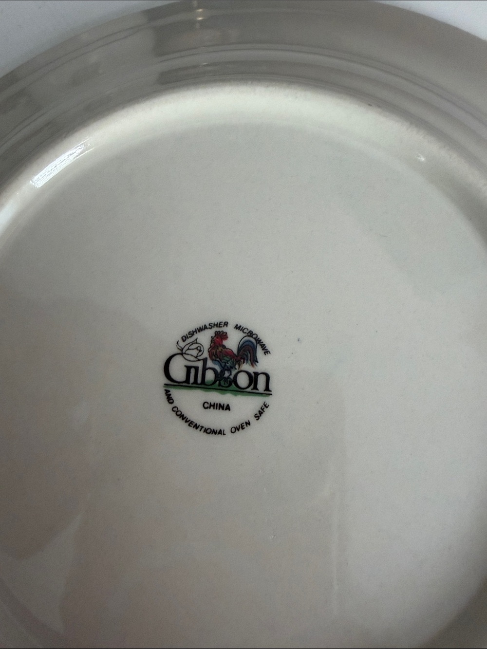 Vintage Gibson China Rooster Stoneware Small Plate 7.5” Diameter - Picture 4 of 6